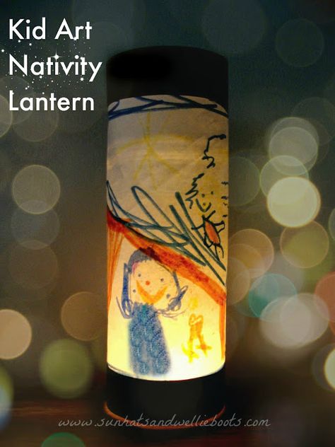 Sun Hats & Wellie Boots: Nativity Lantern - Explore the Christmas Story with this simple Upcycled Craft Nativity Lantern Diy, Nativity Lantern, Craft Sun, Wellie Boots, Christmas Arts, Upcycle Crafts Diy, The Christmas Story, Fancy Pens, The Nativity Story