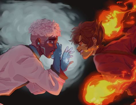 Zane X Kai, Oppositeshipping Ninjago, Kai X Zane, Zane Ninjago Fanart, Block People, Jay Ninjago, Drarry Fanart, Ninjago Art, Ninjago Kai