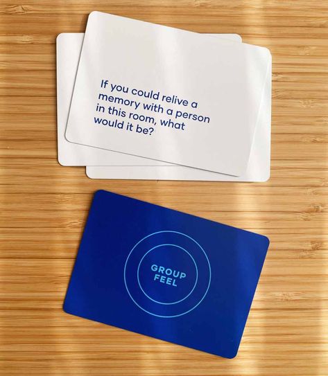 Question Cards Design, Conversation Cards For Adults, Question Card Game, Conversation Card Game, Cue Card Design, Card Game Design Ideas, Card Game Questions, We're Not Really Strangers Cards, Conversation Design