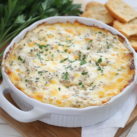 This Easy Cheesy Hissy Fit Dip, a creamy and cheesy delight that’s perfect for any gathering! This crowd-pleasing dip combines cream cheese, savory spices, and plenty of gooey cheese, making Easy Warm Dips, Cream Cheese Savory, Hot Cheese Dip Recipes, Hissy Fit Dip, Warm Dips, Dips Easy, Carrot Cake Cheesecake Recipe, Warm Appetizers, Peach Pound Cakes