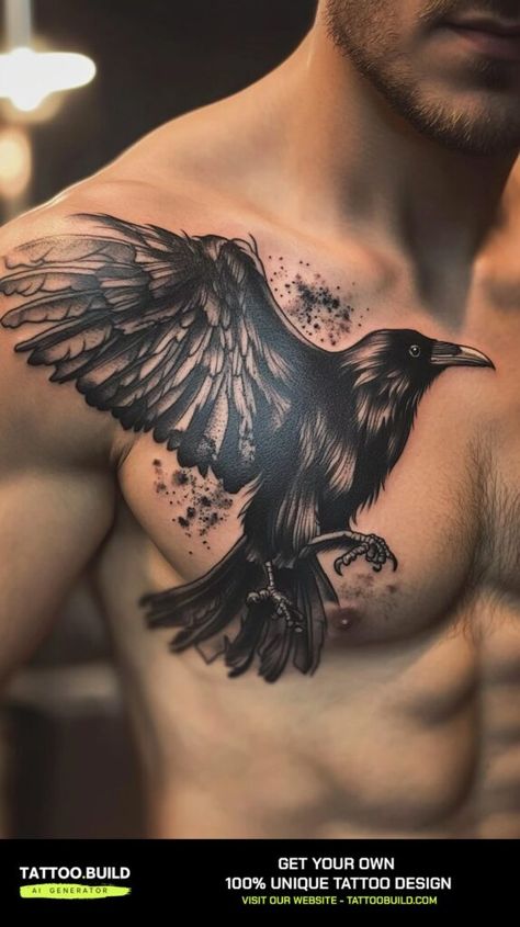 Explore Stunning Back Tattoo Designs for Men and Find Inspiration Tattoo Build Man Shoulder Tattoo, Chest Shoulder Tattoo Men, Chest To Shoulder Tattoo, Shoulder Blade Tattoo Men, Nature Shoulder Tattoo, Shoulder Blade Tattoo For Guys, Male Shoulder Tattoo, Scapula Tattoo, Tattoo For Shoulder