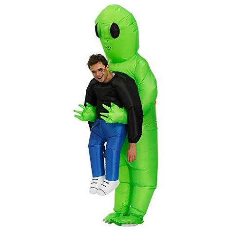 Halloween Costumes Inflatable, Silly Halloween Costumes, Aliens Costume, Alien Unicorn, Nasa Costume, Blow Up Costumes, Blow Up Halloween Costumes, Alien Outfit, Inflatable Alien