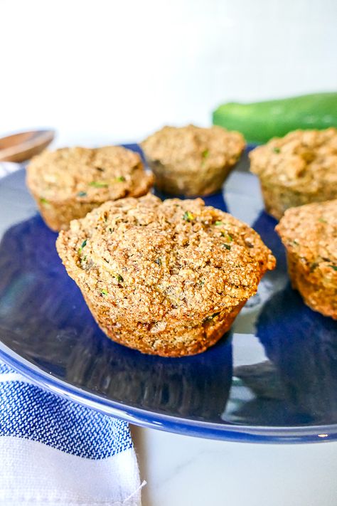 Zucchini Muffins (WFPB, Vegan, oil-free, gluten-free option) Faithful Plateful, Dr Fuhrman Recipes, Zucchini Plant, Wfpb Vegan, Banana Zucchini Muffins, Vegan Zucchini Bread, Vegan Banana Muffins, Zucchini Banana, Zucchini Banana Bread