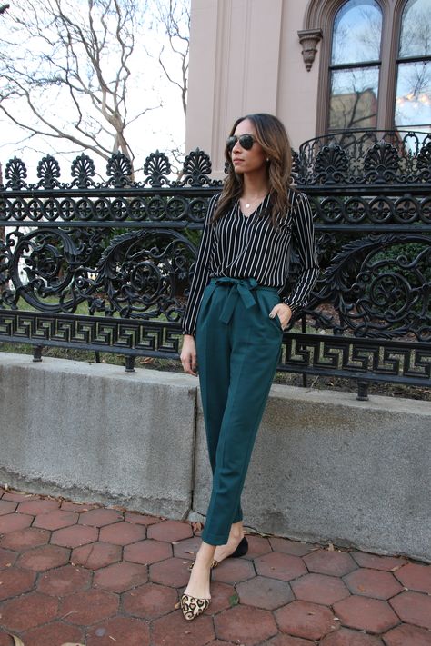 Leopard flats jewel tone pants with bow Jewel Tone Casual Outfits, Jewel Tone Business Casual, Capsule Wardrobe Jewel Tones, Jewel Tone Work Outfit, Jewel Tone Style, Jewel Tone Outfits Casual, Jewel Tones Outfit, Jewel Toned Outfits, Jewel Tone Fashion