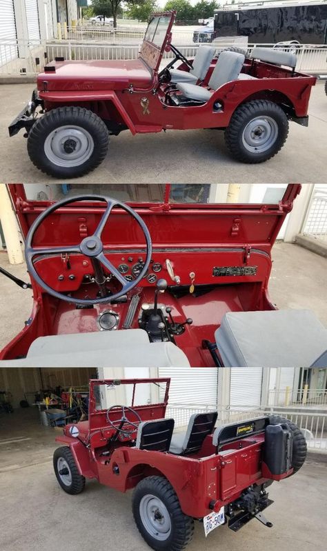 Willys Jeep Modified, Cj2a Willys, Kombi Motorhome, Mini Jeep, Cj Jeep, Classic Jeeps, Military Jeep, Used Jeep, Vintage Jeep