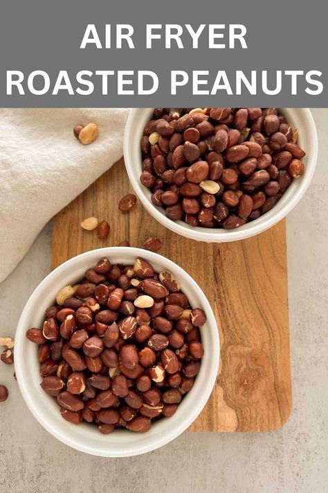 Air Fryer Roasted Peanuts Raw Peanuts Recipes Snacks, Peanuts Recipes, Pumpkin Spice Desserts, Healthy Superbowl Appetizers, Cozy Fall Recipes, Raw Peanuts, Easy Pasta Dinner, Peanut Recipes, Fall Snacks