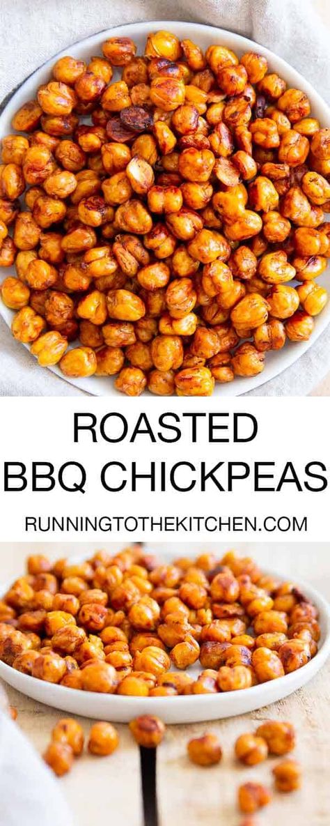 Vegan Healthy Snacks, Barbecue Chips, Bbq Chickpeas, Chickpea Recipes Roasted, Healthy Savory Snacks, Bbq Roast, Healthy Vegetarian Snacks, Healthy Snacks List, Healthy Low Carb Snacks