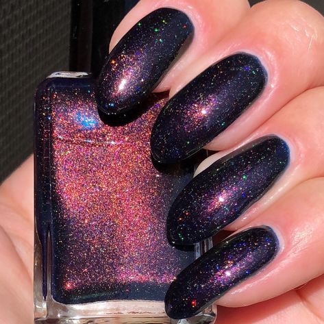 Cateye Nails, Luv Nails, Three Broomsticks, Holographic Nail Polish, Pretty Gel Nails, July Nails, Cat Eye Nails, Colorful Nail Designs, Toe Nail Designs