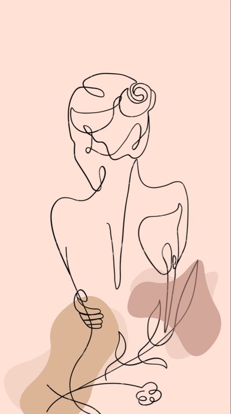 Boho Painting, Line Artwork, Woman Drawing, Woman Silhouette, Line Illustration, Digital Art Prints, Line Drawing, Pastel Colors, Art Wallpaper