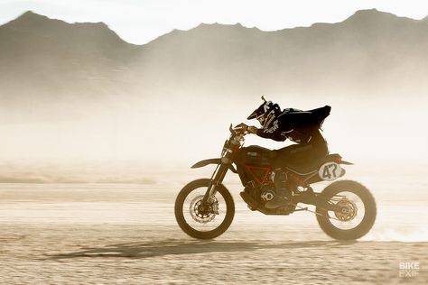 Race prep: Secrets of the Fasthouse Ducati Desert Sleds | Bike EXIF Bike Lift, Desert Sled, Bike Aesthetic, Bike Exif, Bike Photography, Ducati Scrambler, Off Road Motorcycle, Adventure Motorcycling, The Spider