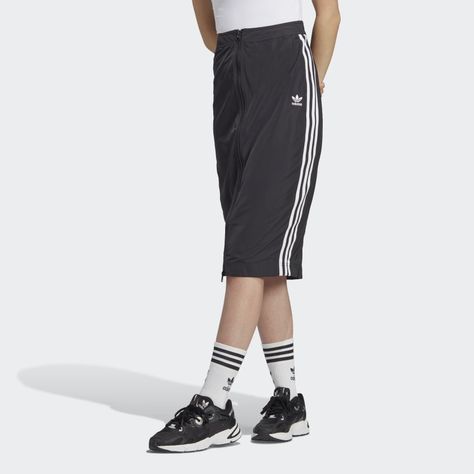 Track Skirt, Adidas Skirt, Adidas Classic, Adidas Track, Women Lifestyle, Adidas Online, Black Adidas, Roll Up, Sport Fashion