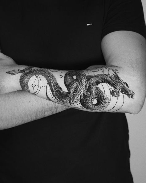 Dragos | Tattoo Artist (@dragos_calmuc) • Instagram photos and videos Tattoos Masculinas, Dragon Tattoos For Men, Dragon Hand, Samurai Tattoo Design, Tattoo Forearm, Dragon Sleeve Tattoos, Snake Tattoo Design, Tattoo Inspiration Men, Best Tattoos For Women