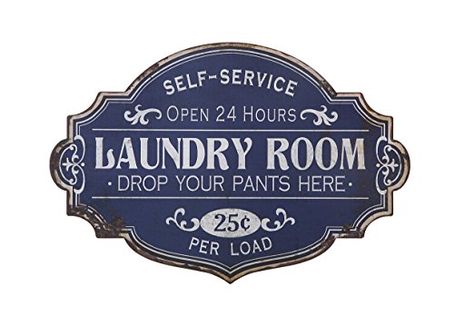 20"L X 13.25"H Metal Laundry Room Wall Decor Self Service Laundry, Laundry Room Wall, Vintage Laundry Room, Laundry Room Wall Decor, Room Storage Diy, Laundry Room Signs, Vintage Laundry, Laundry Signs, Laundry Room Storage