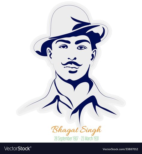 Bhagat Singh Clipart, Bhagat Singh Tattoo Designs, Bhagat Singh Tattoo, Baghat Singh, Bagath Singh, Freedom Fighter Bhagat Singh, Bhagat Singh, Freedom Fighter, Bike Stickers