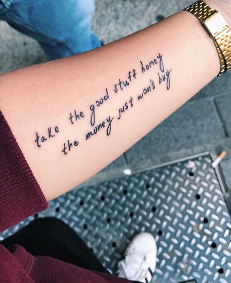 Cari Fletcher Tattoo, Fletcher Tattoo, Cari Fletcher, Lyrics Tattoo, Lyric Tattoos, Tattoo Quotes, Tattoo Ideas, Tattoos, Quotes