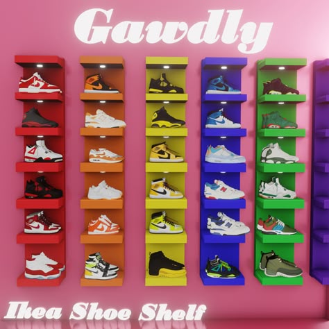 Ikea Shoe Shelf | Patreon Ikea Shoe Shelf, Ikea Shoe, Sims 4 Traits, Sims 4 Cc Kids Clothing, Play Sims 4, The Sims 4 Pc, Sims 4 Clutter, Sims 4 Cc Shoes, Free Sims 4