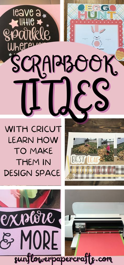 Get out your cricut machine and make some awesome titles. Use these 5 ideas to easily make creative and fun titles. Scrapbook Title Ideas | Scrapbook Page Title Ideas | Cricut Scrapbooking Ideas | Cricut Scrapbooking iDeas Paper | Cricut Scrapbooking | Cricut scraScrapbooking Titles | Scrapbooking titles memories | How to make scrapbook titles Scrapbook Page Titles Ideas, Cricut Embellishments Ideas, Cricut Joy Scrapbooking Ideas, Cricut Scrapbook Pages, Scrapbook Title Page Ideas Creative Memories, Scrapbooking Titles Ideas, Cricut Scrapbook Paper Projects, Scrapbook Layering Techniques, Scrapbook Ideas Cricut