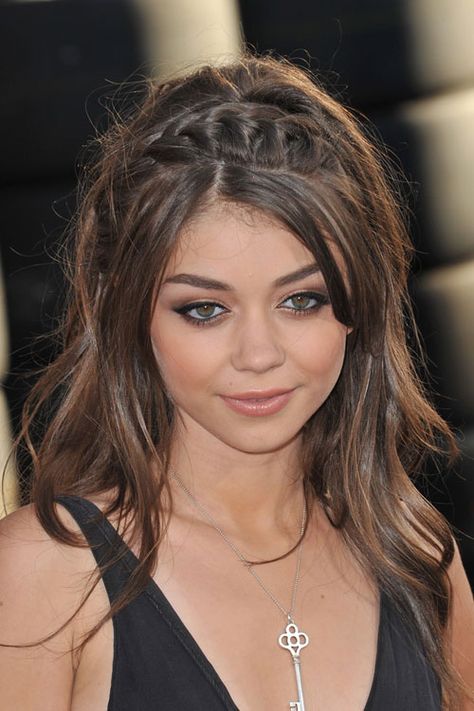 sarah-hyland-hair-2013 Sarah Hyland Hair, Messy Hairstyle, Steal Her Style, Sarah Hyland, Pretty Hair Color, Crown Braid, Good Hair, Dream Hair, Messy Hairstyles