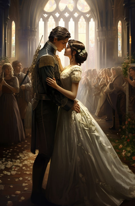 a royal wedding in the style of ethereal, ghostly figures, realistic lighting, germanic art, whitcomb-girls, pictorial harmony, fantasy illustrations Fantasy Wedding Art, Germanic Art, Book Cover Diy, Book Genre, Fantasy Wedding, Cover Style, Book Illustrations, Cd Cover, Wedding Art