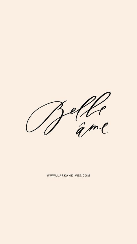 Beautiful In Cursive Tattoo, Belle Ame Tattoo, Beauty And The Beast Tattoo Quote, Spa Names, Serenity Cursive Tattoo, Bella Tattoo, Monthly Routine, Art Wedding Invitations, Belle Tattoo