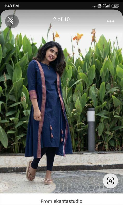 Mangalagiri Dress Designs, Mangalagiri Cotton Dress Designs, Kurta Ideas, Chudidhar Designs, Green Sequin Skirt, Punjabi Dresses, Dress Stitching, Kurti Pattern, Simple Kurta