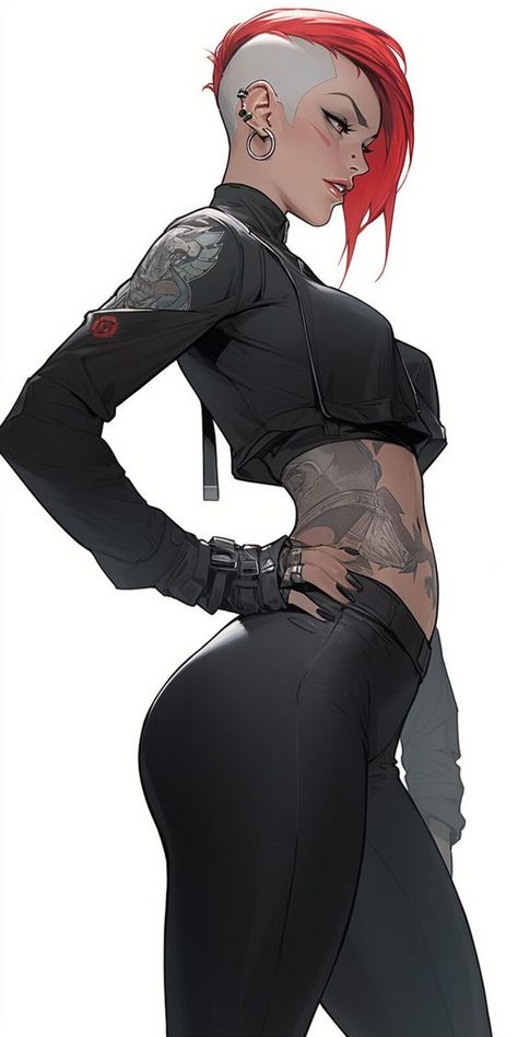 Cyberpunk Female, Cyberpunk Girl, Female Character Concept, Cyberpunk Character, Cyberpunk Art, 영감을 주는 캐릭터, Female Character Design, Character Design References, The Villain