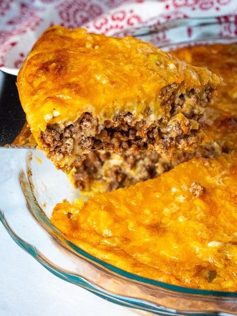 My Recipe Panda Impossible Taco Pie, Dinner Pies, Zucchini Brownies, Taco Pie, Tamale Pie, Bisquick Recipes, Savory Dinner, Hot Dish, Dinner With Ground Beef