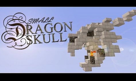 Dragon Skull (small) Minecraft Project Minecraft Dragon Fountain, Dragon Skull Minecraft, Minecraft Skull, Statue Minecraft, Minecraft Dragon, Minecraft Fountain, Minecraft Statues, Small Dragon, Owl Photography