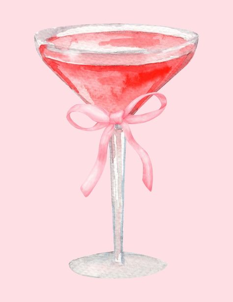 Bow martini glass Martini Glass, Martini, Custom Clothes, Printed Items, Personalized Gifts, Etsy Accessories, Gift Card, Digital Prints, Electronic Accessories