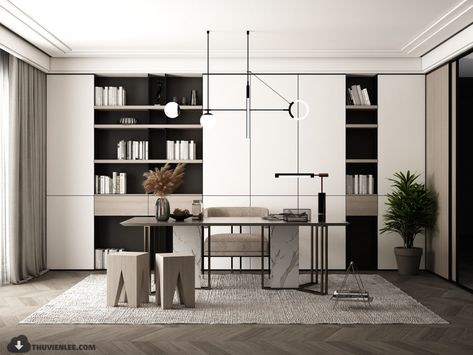 Contemporary Study Room, Office Room Interior, Contemporary Office Interiors, Modern Contemporary Home Office, Modern Study Rooms, Modern Contemporary Office, Contemporary Study, Contemporary Office Design, Interior Model