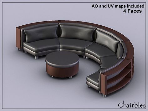 Second Life Marketplace - Semicircular sofa with shelves Full Permission Semicircular Sofa, Drawing Room Partition, Circle Couch, Semi Circle Sofa, Circular Couch, Circular Sofa, Curve Sofa, Round Couch, Circle Sofa