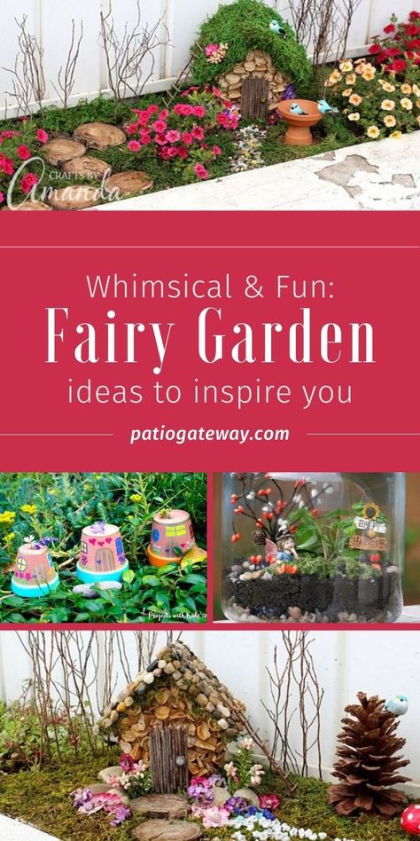 The Best Fairy Garden Inspirations | Fairy Gardens | DIY Fairy Gardens | Backyard Fairy Garden Ideas | Adult and Kid Dairy Garden Ideas #FairyGardenInspirations #FairyGardens #FairyGardenCrafts #OutdoorFairyIdeas #FairyGardensForKids Raised Bed Fairy Garden, Fairy Garden Ideas Outdoor, Fairy Garden Christmas, Boys Fairy Garden, Kids Outdoor Fairy Garden Play Area, Fairy Garden Signs And Sayings, Dinosaur Fairy Garden Ideas, Kids Fairy Garden, Christmas Fairy Garden