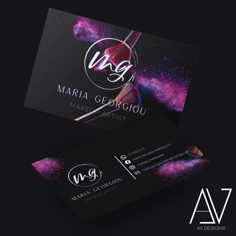 Visiting Card Design For Makeup Artist, Makeup Visiting Cards Design, Parlour Visiting Card Design, Salon Visiting Card Design, Makeup Artist Business Cards Design, Cosmetic Business Cards, Business Ideas For Women Startups, Makeup Business Cards, Artist Business Card