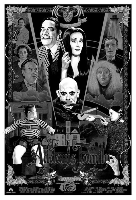 Addams Family Black And White, Morticia Addams Poster, Addams Family Painting Canvas, Adams Family Poster, Adams Family Wallpaper, Addams Family Aesthetic Wallpaper, The Addams Family Poster, Addams Family Wallpaper, The Addams Family Aesthetic