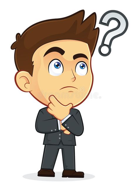 Businessman Touching Chin with Question Mark. Clipart Picture of a Male Business , #affiliate, #Question, #Mark, #Chin, #Businessman, #Touching #ad Pictures Of Question Marks, Question Mark Image, Cartoon Question Mark, Question Mark Logo, Cartoons Hd, Baby Announcement Cards, Website Optimization, Isometric Illustration, Cartoon Boy