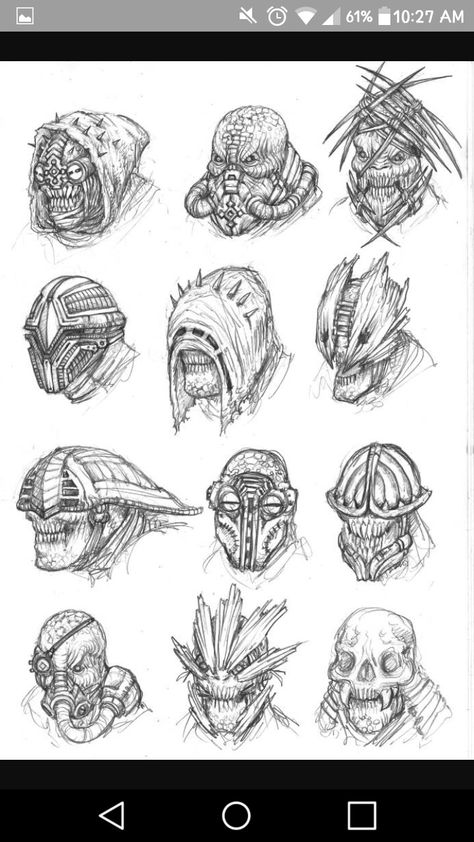 Mutant Character Design Concept Art, Mask Concept Art, Infinity Blade, Mask Concept, Monster Sketch, Alien Drawings, Animal Mask, Characters Inspiration Drawing, Creature Artwork