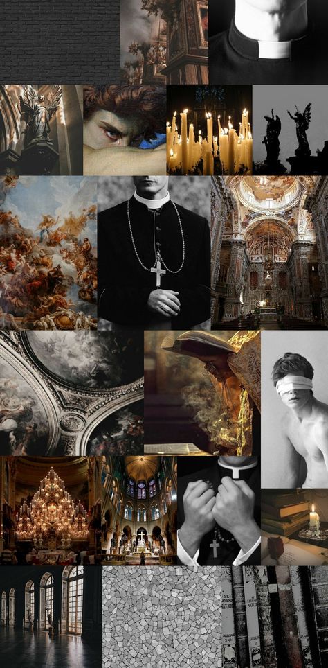 Church mural painting renaissance catholic aesthetic edit collage Dark Priest Aesthetic, Dark Easter Aesthetic, Goth Catholic Aesthetic, Priest Sierra Simone Aesthetic, Gothic Religious Aesthetic, Priest Aesthetic Dark, Catholic Priest Aesthetic, Catholic Gothic Aesthetic, Christian Gothic Aesthetic