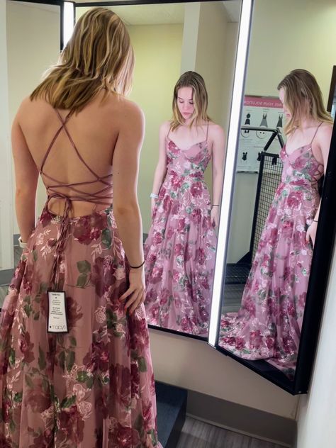 Macys Prom Dresses, Modest Pink Prom Dresses, Macys Dresses, Macy Dresses, Flowery Dresses, Prom Inspo, Ankara Designs, Pink Prom, Cute Prom Dresses