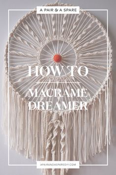 Busy Calendar, How To Macrame, Diy Macrame Wall Hanging, Dreamcatcher Diy, Atrapasueños Diy, Art Macramé, Macrame Dream Catcher, Macrame Knots Pattern, Macrame Wall Hanging Diy