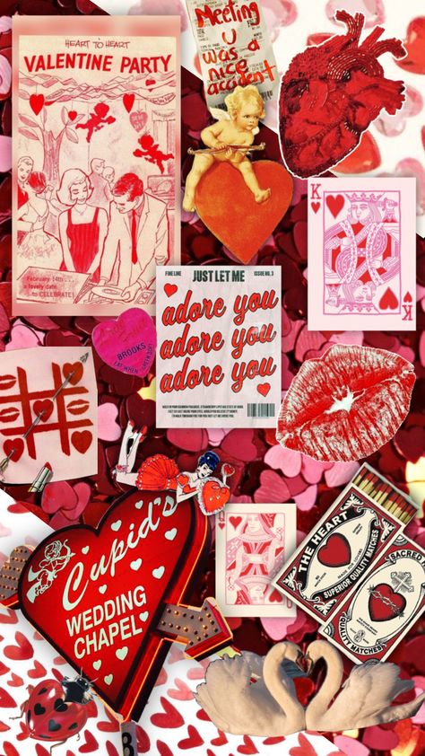 Valentine’s Day Moodboard, Cupid Bachelorette Party, Valentine’s Day Collage, Valentines Themed Bachelorette, Valentine Asethic, Valentines Day Asethic, Valentines Mood Board, Valentines Bid Day, San Valentin Aesthetic