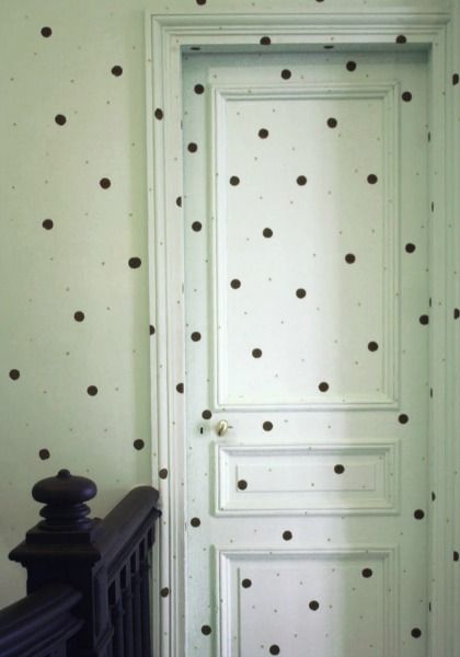 Spotty Wall, Bonton Paris, Polka Dot Room, Shop In Shop, Tricia Guild, Polka Dot Walls, Dot Dot, Diane Keaton, Bathroom Door