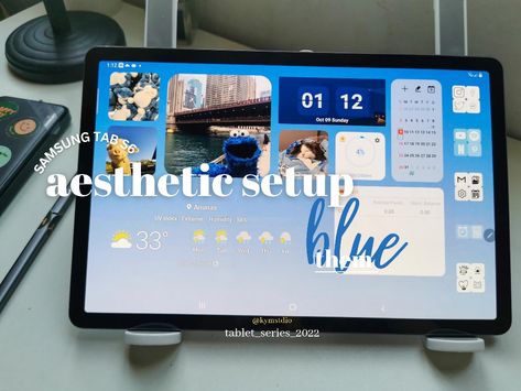 Tablet Aesthetic, Tablet Organizer, Samsung Galaxy Tablet, Digital Organization, Samsung Tab, Tablet Screen, Themes App, Homepage Design, Samsung Tabs