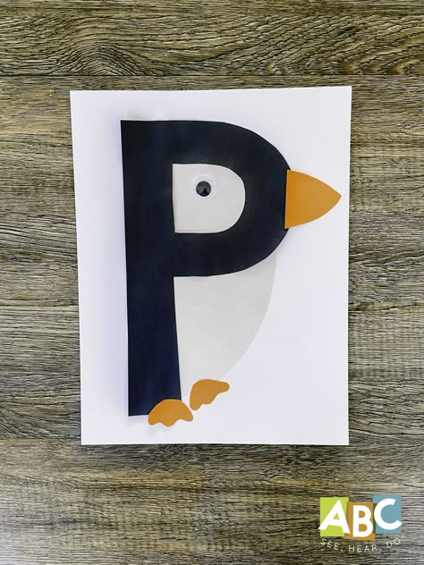 P Is For Panda, P Letter Craft, P Is For, Letter P Craft, Letter P Art, P Activities, Make Your Own Postcard, Letter P Crafts, Letters Craft