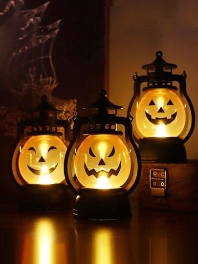 Kids Lantern, Pumpkin Lamp, Halloween Hanging Decorations, Pumpkin Oil, Lamp Candle, Electronic Candles, Pumpkin Candle, Small Lanterns, Elegant Halloween