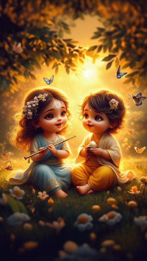 Baby Radha Krishna Images, Unique Radha Krishna Images, Little Kanha Ji Images, Bal Krishna Photo, Decent Wallpapers, Love Is Cartoon, Happy Navratri Images, Cute Good Morning Images, Dark Comics