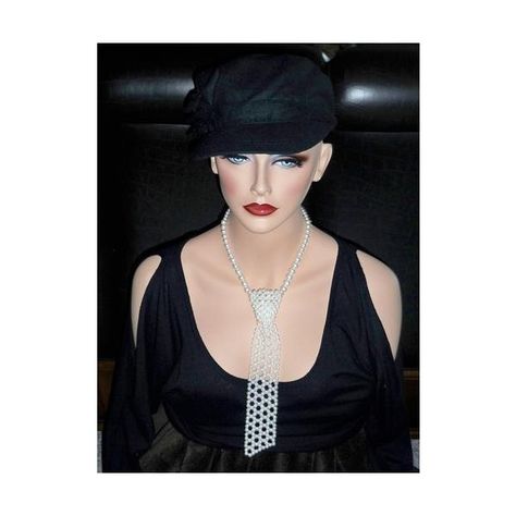 Faux Pearl Neck Tie Necklace Pearl Necktie Necklace Fashion Collar... via Polyvore Pearl Tie Necklace Outfit, Necktie Necklace, Pearl Tie, Pearl Neck, Fancy Clothes, Necklace Outfit, Tie For Women, Tie Necklace, Necklace Pearl