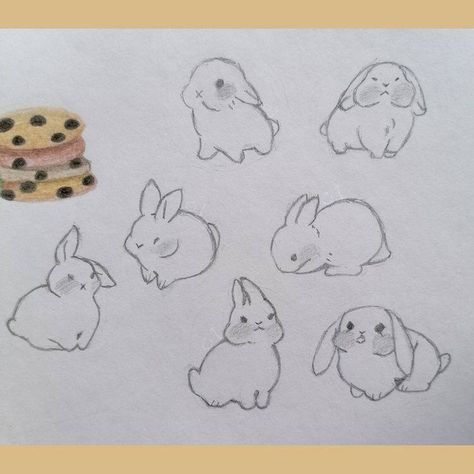 Bunny Drawings, Aesthetic Line Art, Bunny Sketches, Bunny Drawing, Easy Doodles Drawings, Cute Doodles Drawings, Cute Doodle Art, Mini Drawings, Art Drawings Sketches Creative