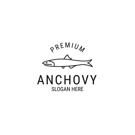 Premium Vector | Vector flat anchovy logo design concept template illustration Logo Design Concept, Anchovies, Design Concept, Premium Vector, Concept Design, Graphic Resources, Logo Design, Design