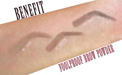 Benefit Foolproof Brow Powder Review & Swatches Benefit Goof Proof, Goof Proof Brow Pencil, Eye Brows, Brow Powder, Makeup Must Haves, Brow Pencil, Beauty Stuff, Love Makeup, Beauty Blogger