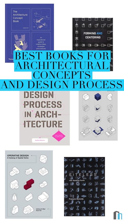 Architecture Books To Read, Books For Architects, Books About Architecture, Best Architecture Books, Tips For Architecture Students, Books On Architecture, Books For Architecture Students, Design Brief Architecture, Design Process Architecture